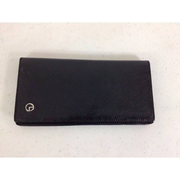 Goldlion Lambskin Leather Checkbook Organizer Long Bi-Fold Wallet NEW - Picture 3 of 5